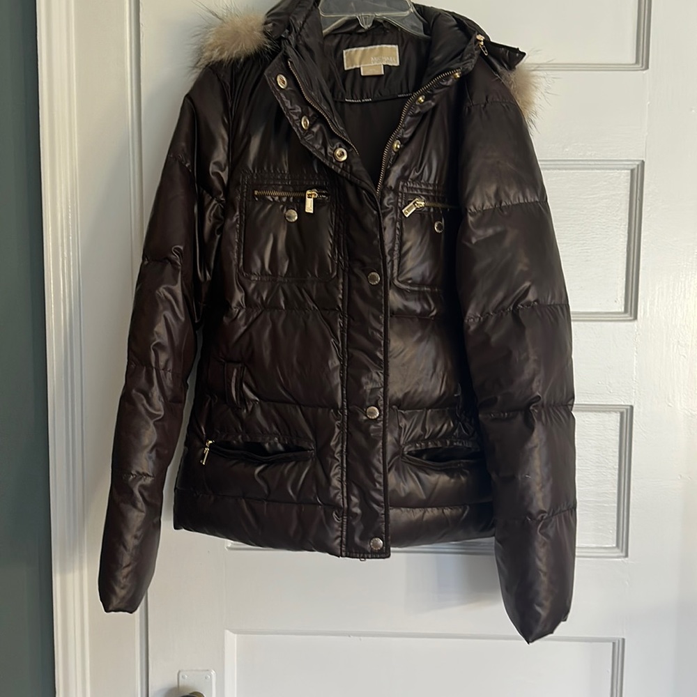 Michael Kors winter jacket , detachable hoodie with fur